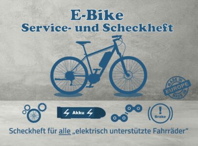 E-Bike Service- und Scheckheft - Vorderseite