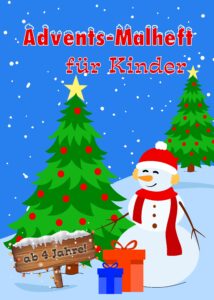 Advents-Malbuch für Kinder - Vorderseite -