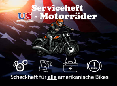 Serviceheft US-Motorrad - Vorderseite -