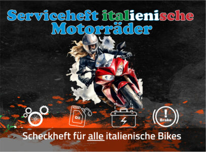 Italienische Motorräder Serviceheft - Vorderseite -