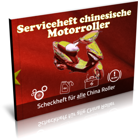 Chinesische Motorroller Serviceheft - Vorderseite -